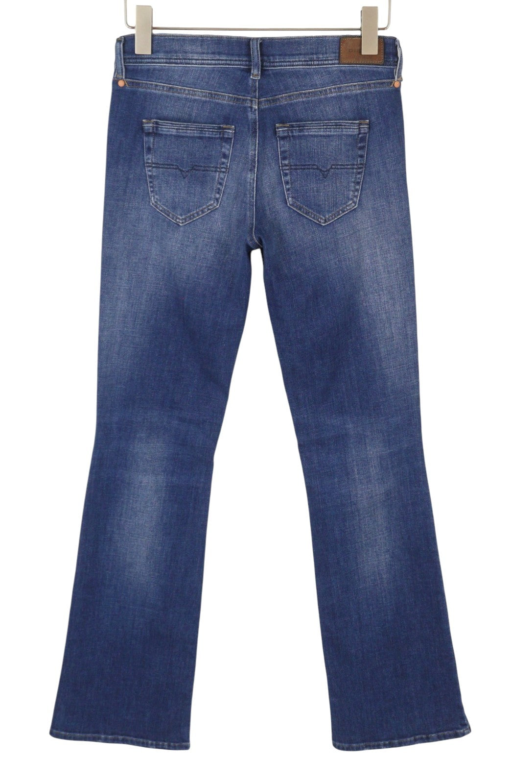 DIESEL Lowleeh 084QJ Women Jeans W28/L32 Blue Slim Bootcut Low Waist Stretch