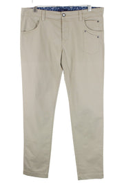 HARMONT & BLAINE Men Trousers 52 Casual Brown Narrow Cotton Stretch Flat Front