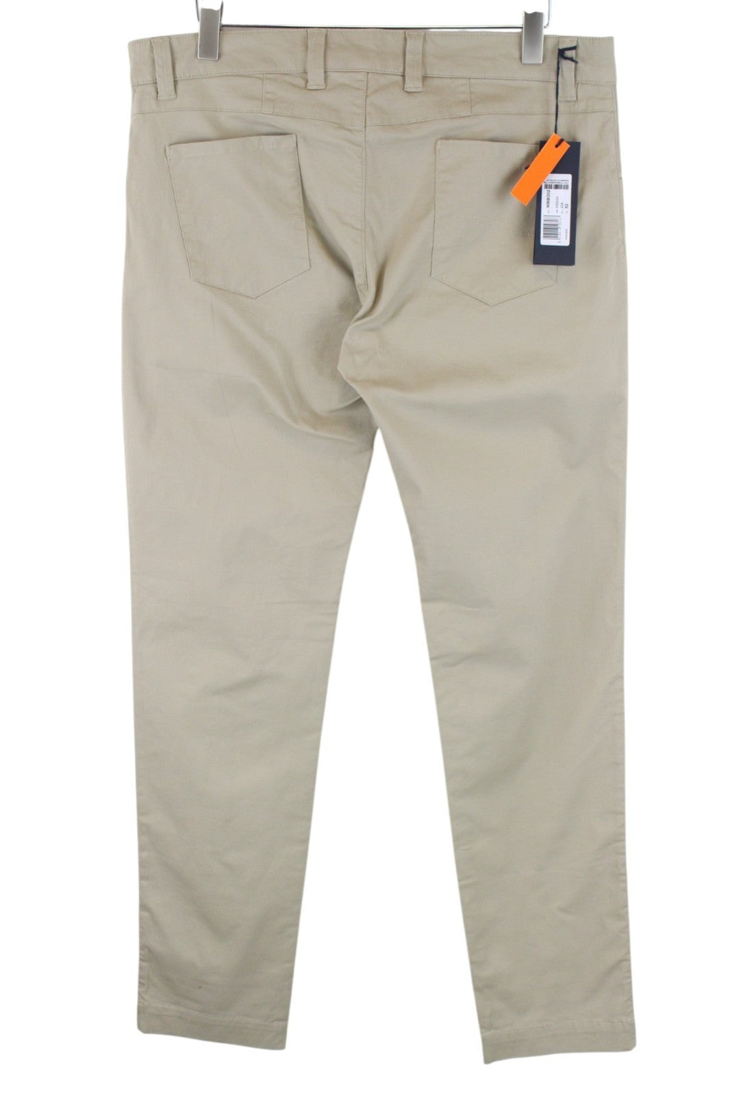 HARMONT & BLAINE Men Trousers 52 Casual Brown Narrow Cotton Stretch Flat Front