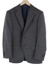 SUITSUPPLY Napoli Men Blazer UK34R Pure Wool Super 110's Single-Breasted Grey