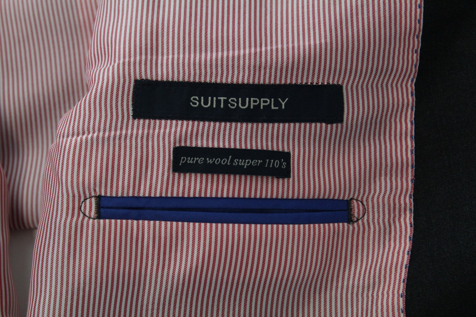 SUITSUPPLY Napoli Men Blazer UK34R Pure Wool Super 110's Single-Breasted Grey