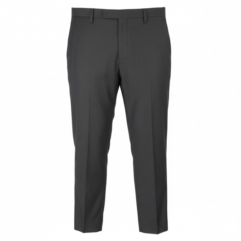 SUITSUPPLY Brescia Men Trousers UK36R Grey Melange Wool Tapered Fit Formal