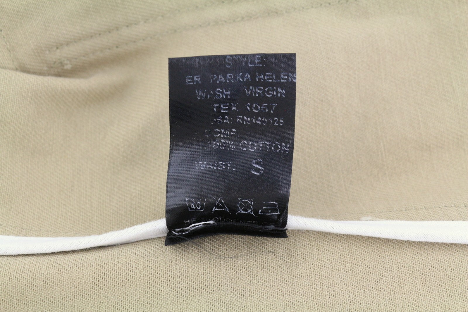 GOOD GENES Her Parka Helen Women Jacket S Beige Patch Pockets Lightweight