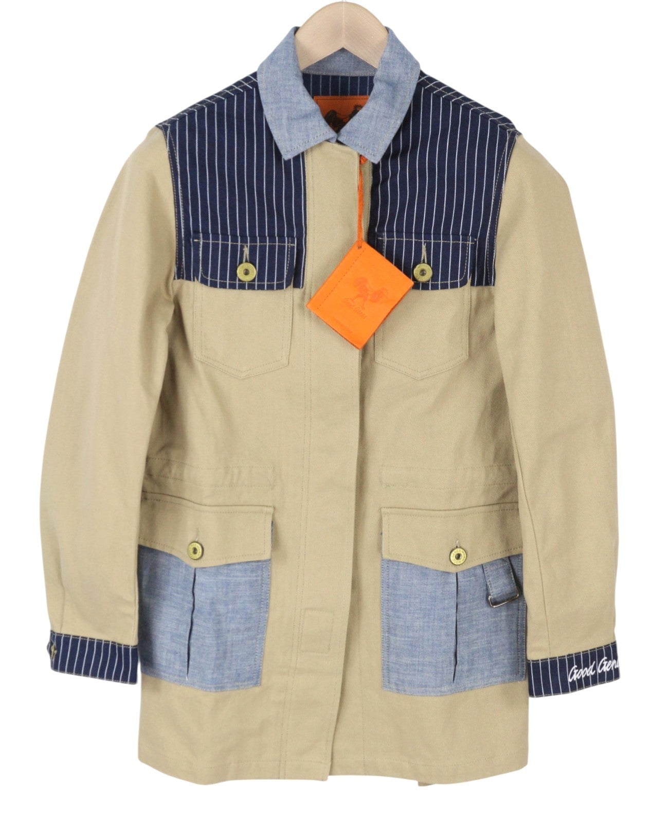 GOOD GENES Her Parka Helen Women Jacket S Beige Patch Pockets Lightweight