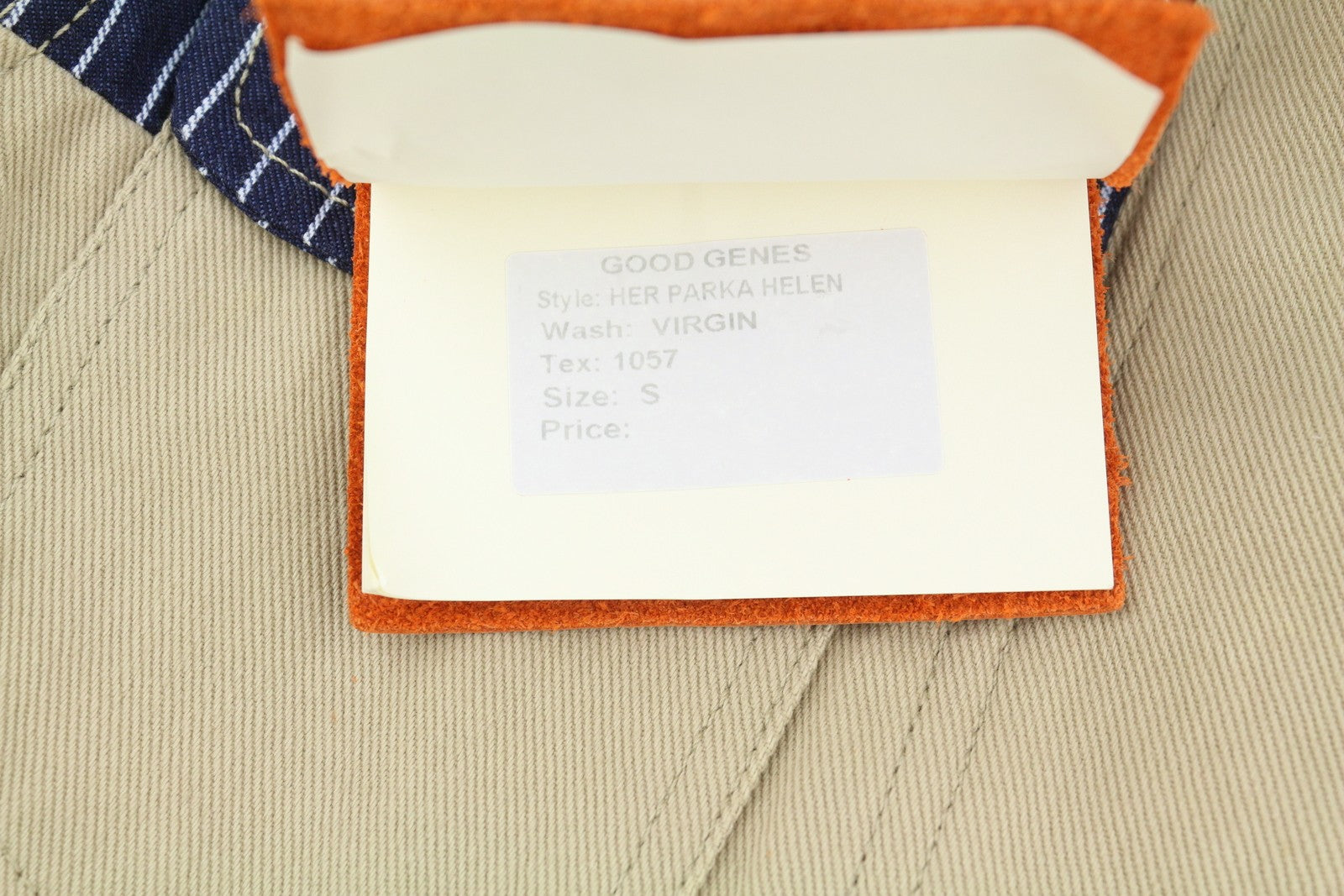GOOD GENES Her Parka Helen Women Jacket S Beige Patch Pockets Lightweight