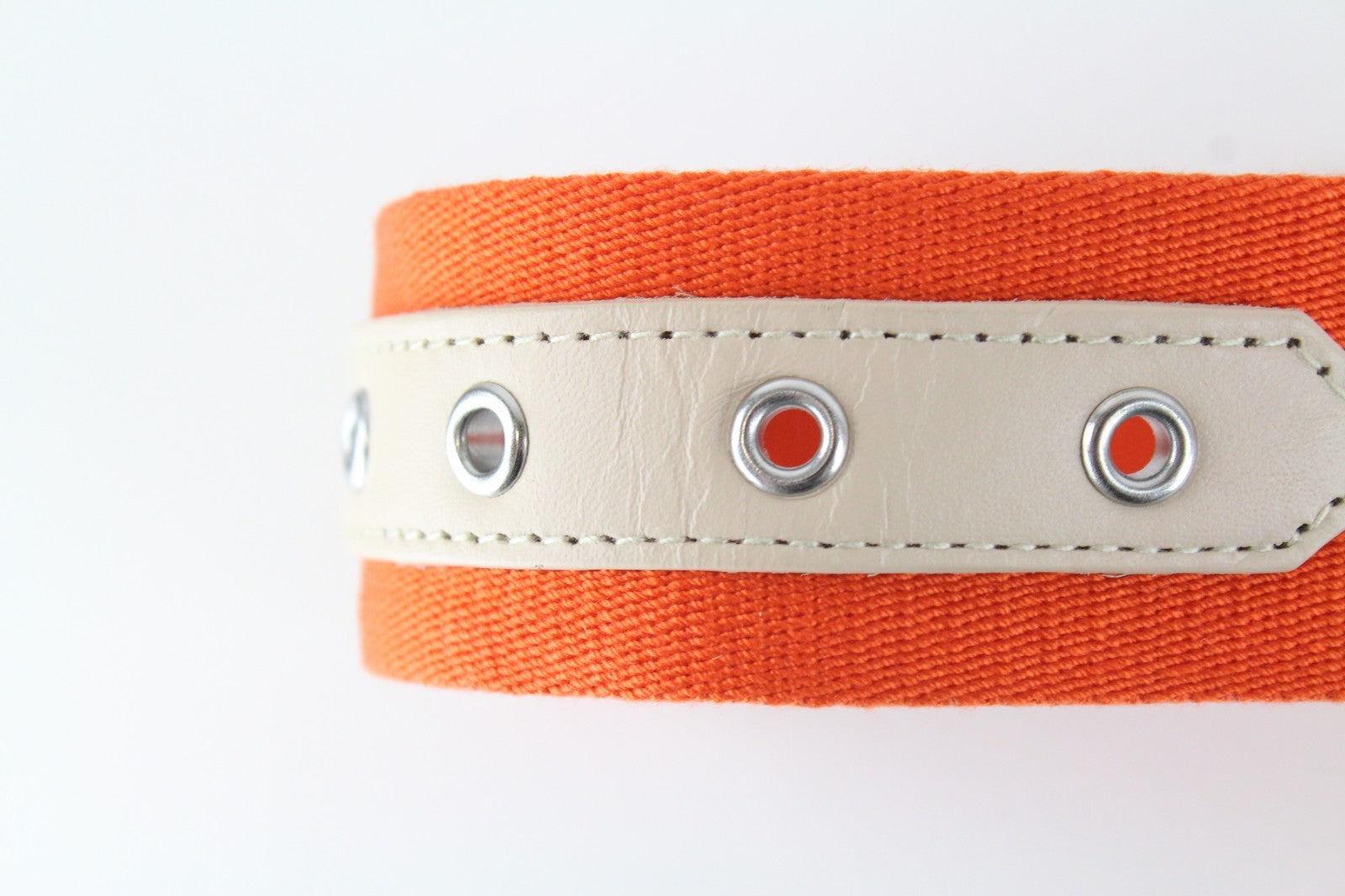 HARMONT & BLAINE Men Belt 115 cm Logo Orange Metal Buckled Casual Polyester