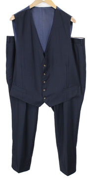 SUITSUPPLY Lazio Men Waistcoat UK50S Pure Wool Navy Waistcoat Trousers 2 Piece
