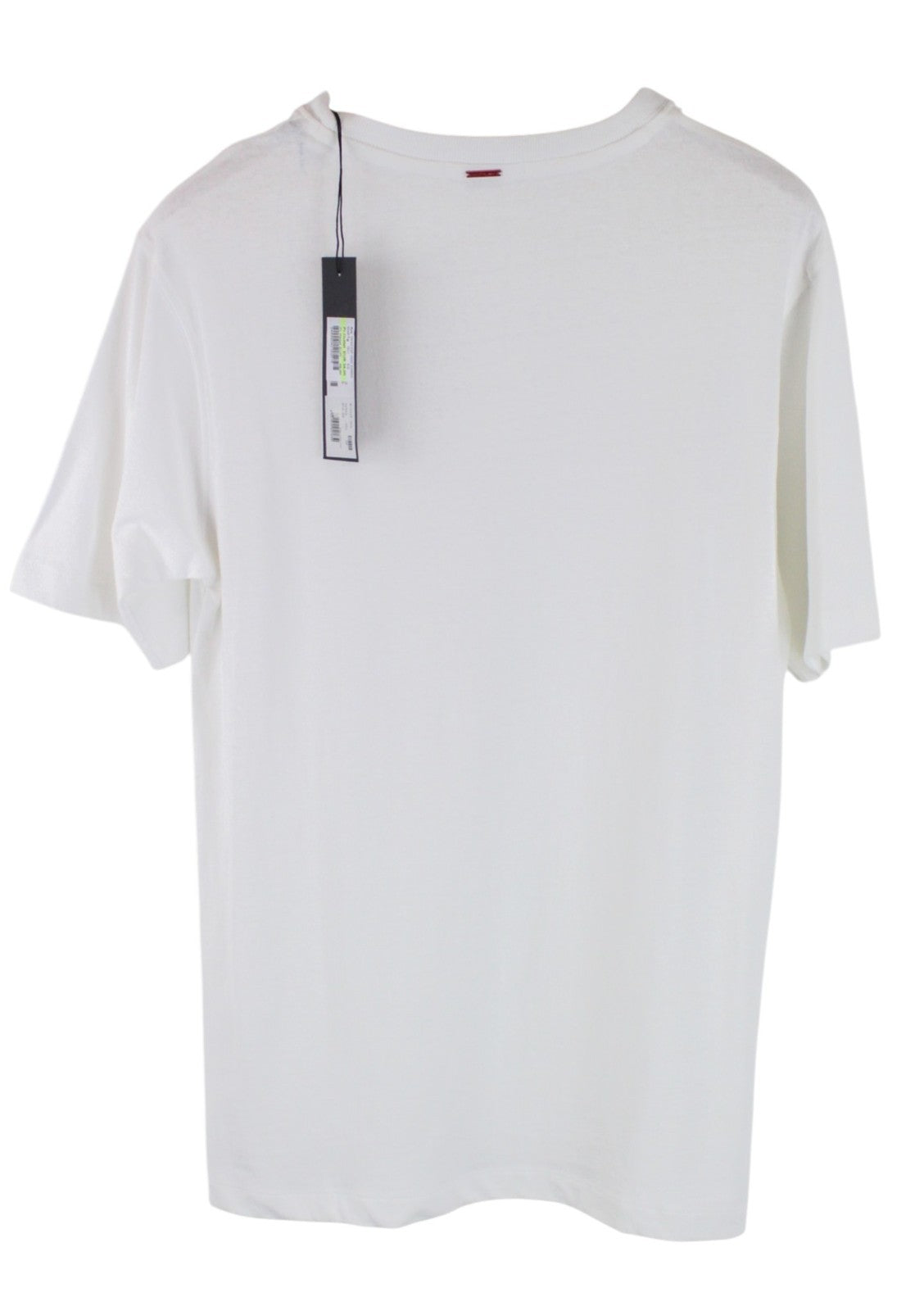 REPLAY Women T-Shirt XS White Pure Cotton Short Sleeved Logo Print Pull On
