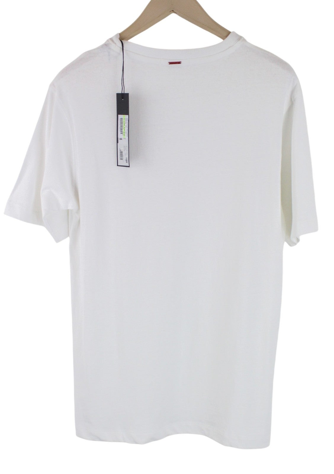 REPLAY Women T-Shirt XS White Casual Cotton Short Sleeved Logo Print Pull On