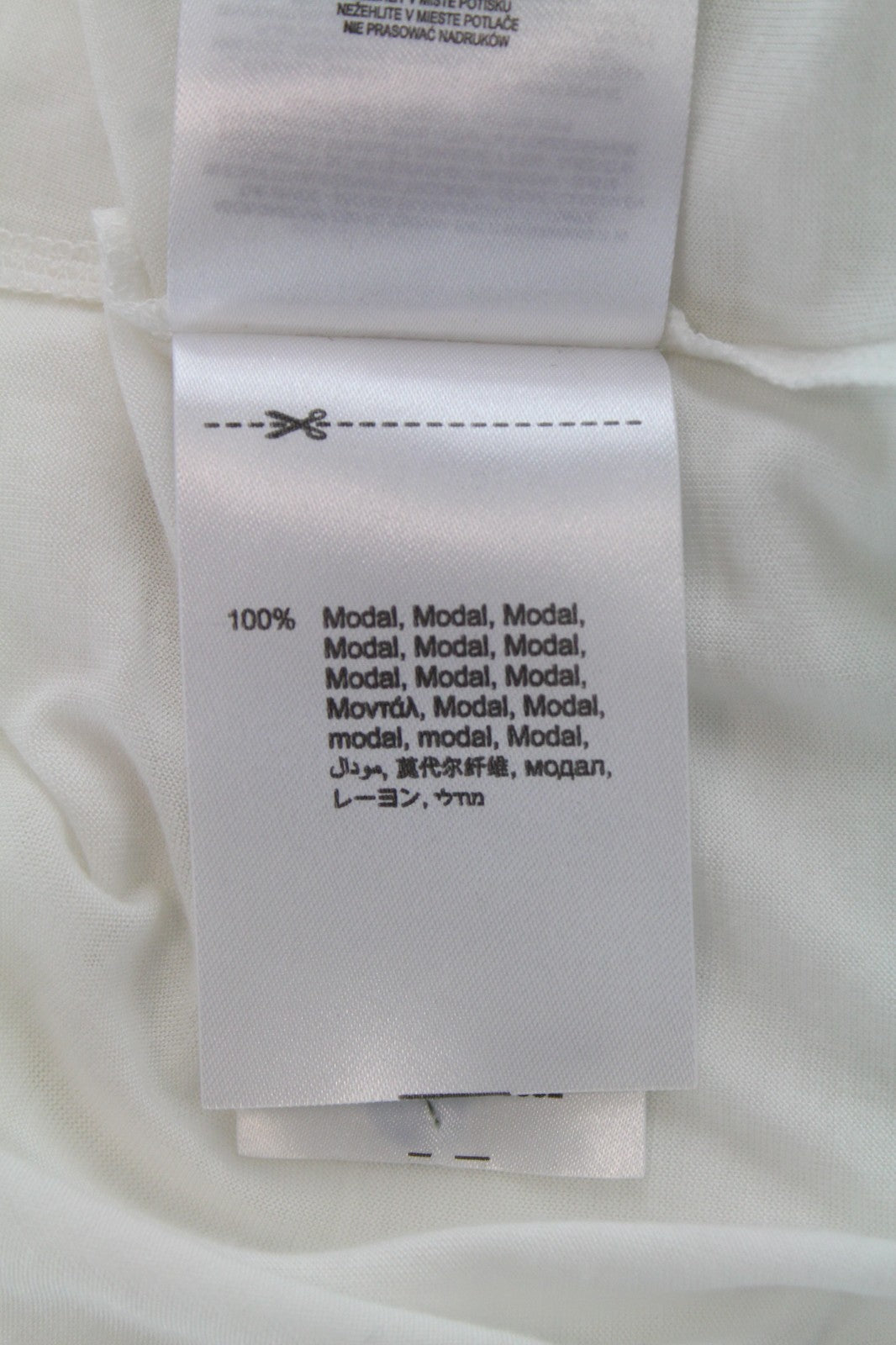 REPLAY Women T-Shirt S Off-White 3/4 Sleeve See-Through Pull On Round Neck