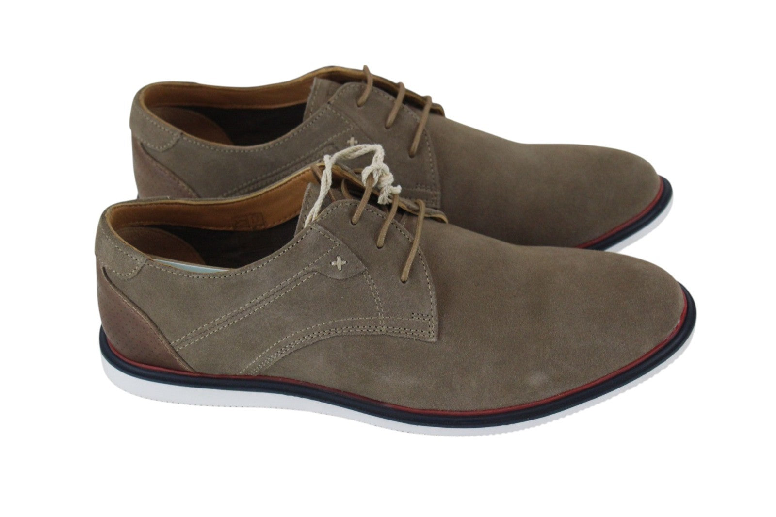HARMONT & BLAINE Men Casual Shoes EU45 Brown Suede Low-Top Laxced Leisure