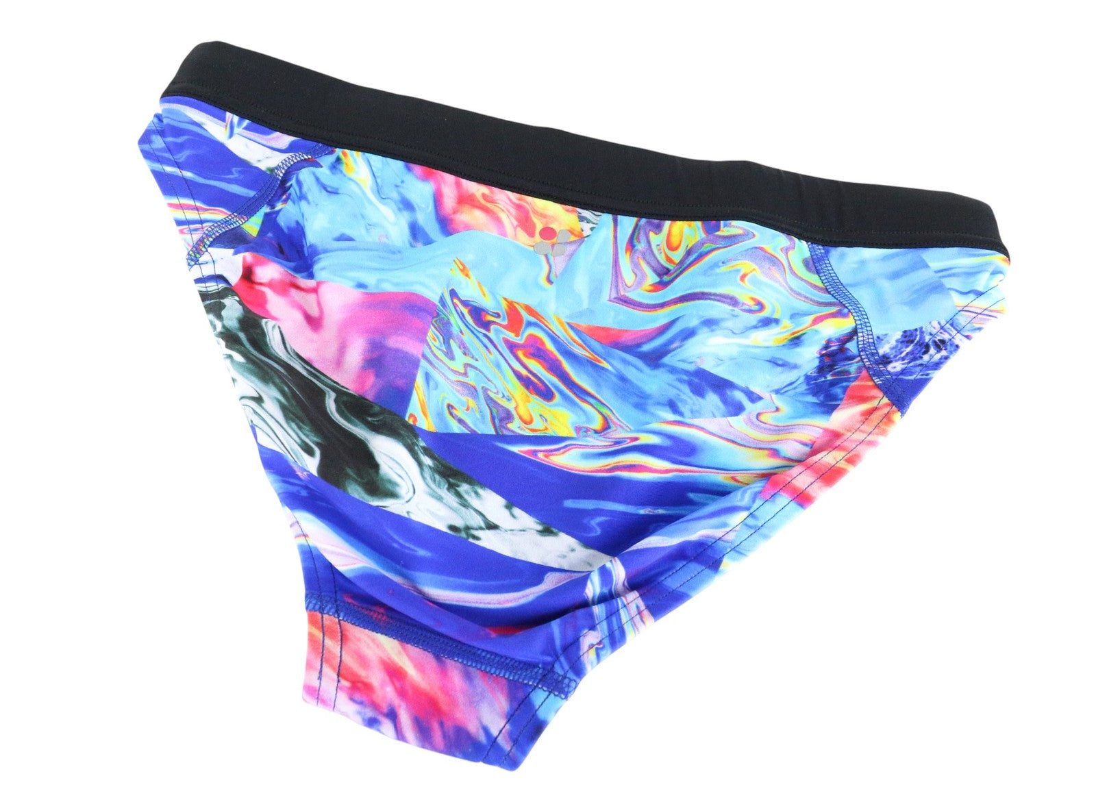 SWEATY BETTY Offshore Women Swimwear S Blue Stretch Low Rise Bikini Bottoms