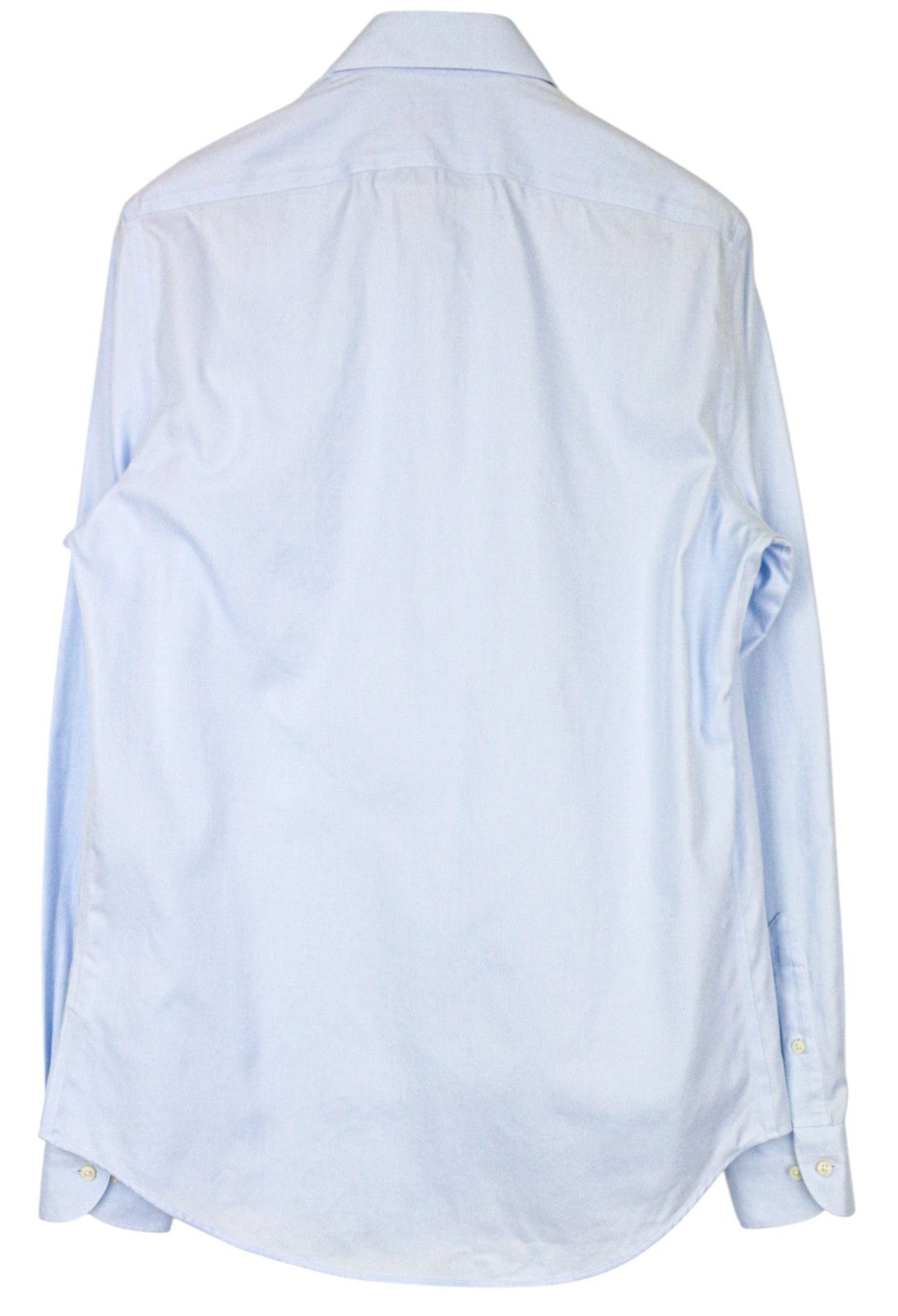 SUITSUPPLY Men's Formal Shirt 40L/15 3/4L Slim Blue Cotton Cutaway Twill