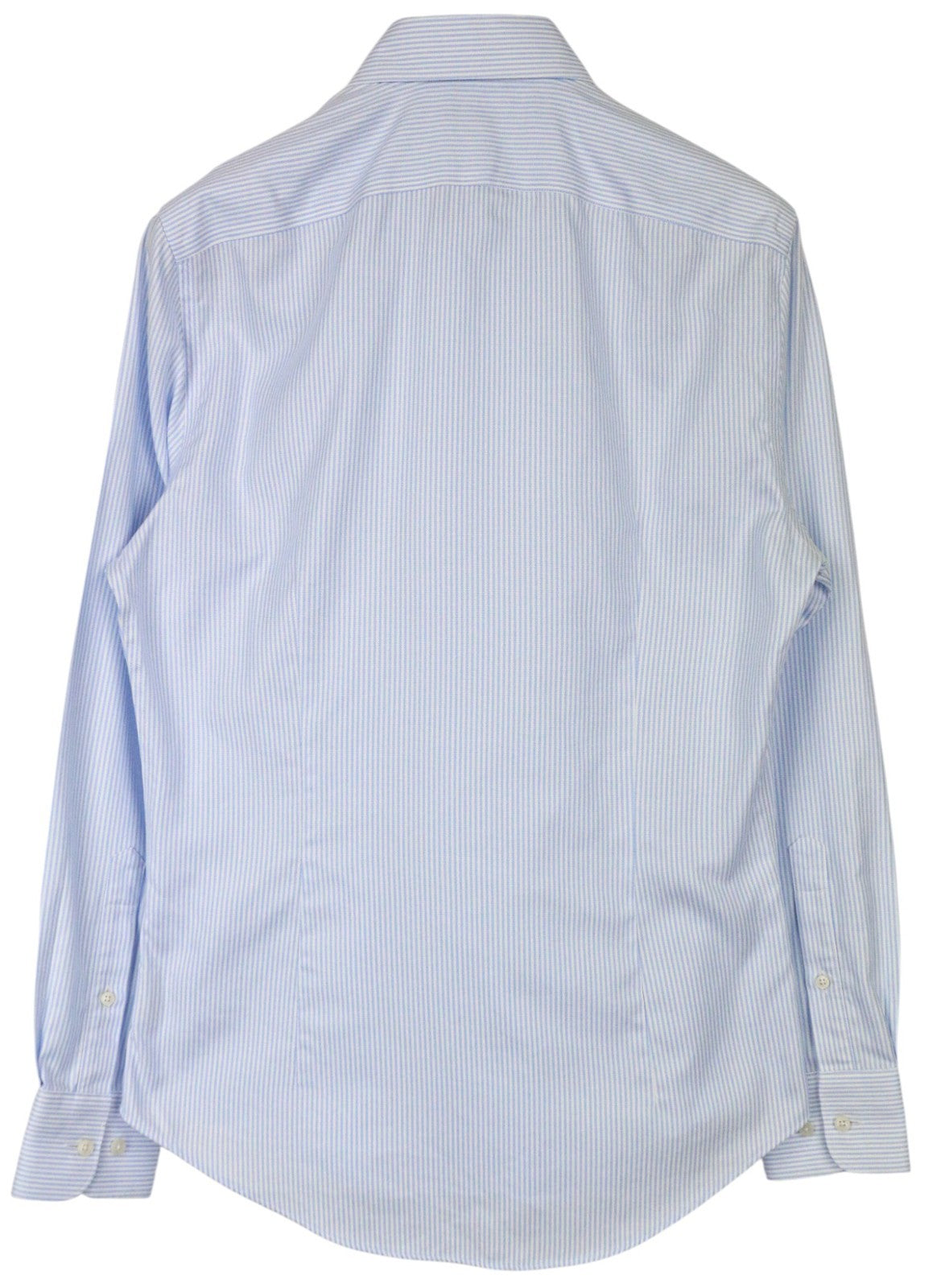 SUITSUPPLY Men's Formal Shirt 39/15 1/2 Extra Slim Blue Cotton Cutaway Striped