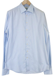 SUITSUPPLY Men's Formal Shirt 41L/16L Slim Blue Cotton Long Sleeve Button