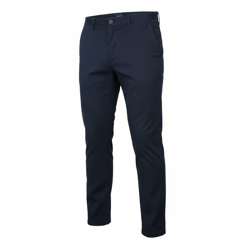 GANT Molsey Brushed Dot Chinos Men Trousers W36/L34 Blue Slim Fit