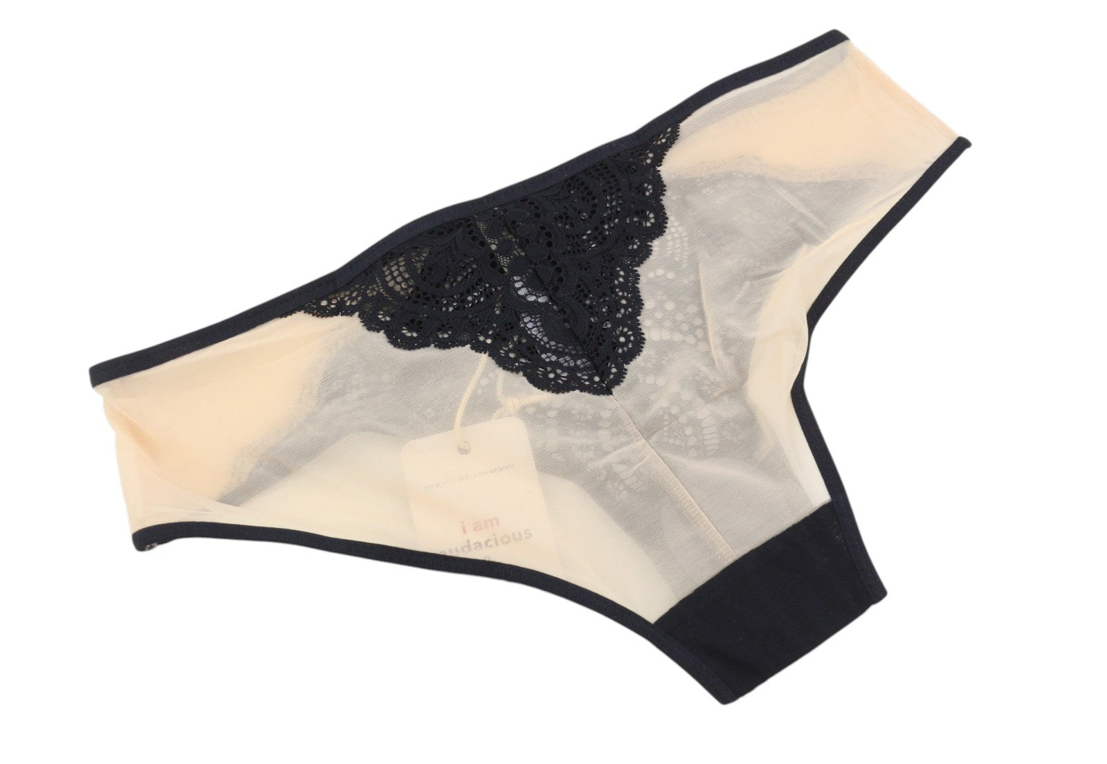 SCANDALE Le Shorty Sublime-Nude A14 Women Panties S Sheer Tulle Contrasting Lace
