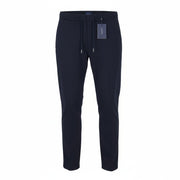 GANT Jersey Men Trousers EU48 Evening Blue Slim Drawstring