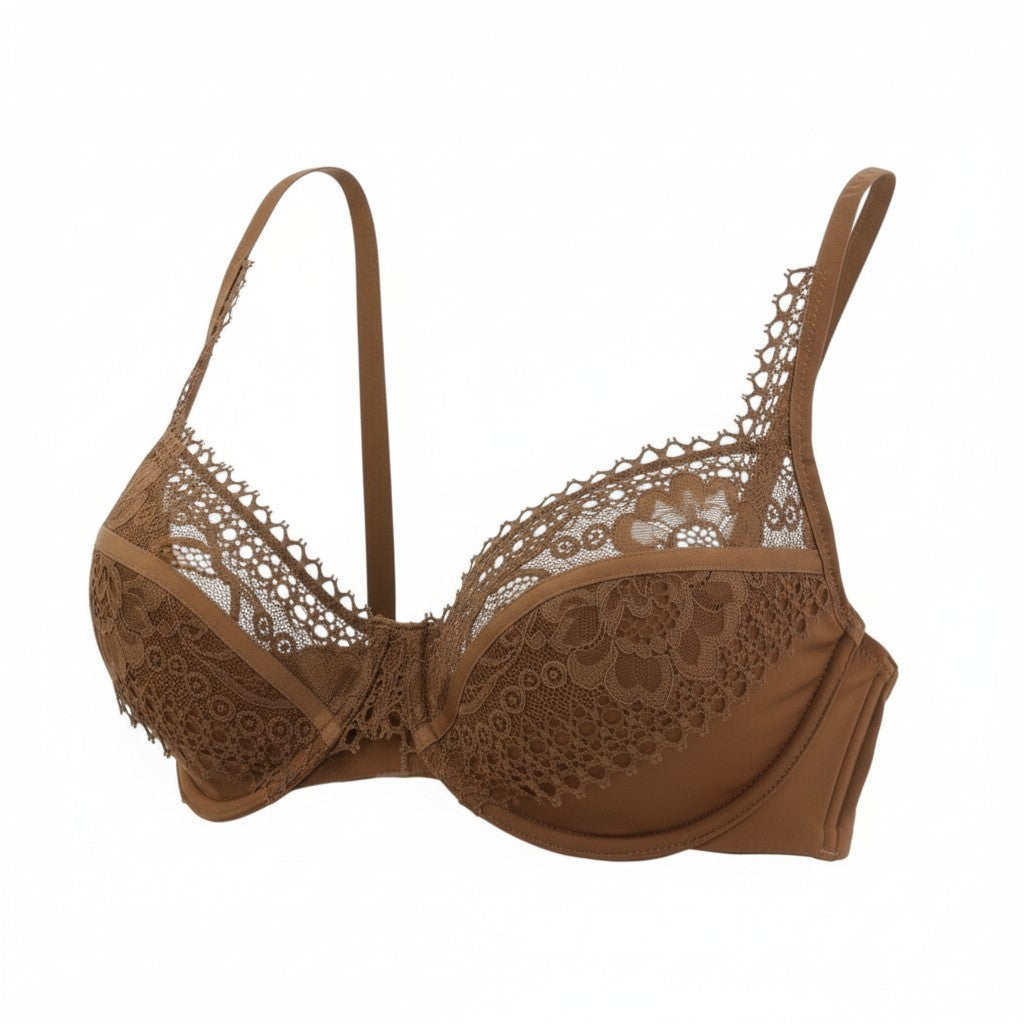 SCANDALE Le Balconet 1/2 Spacer Sensual-Nude B18 Women Bra 85B Guipure Laces