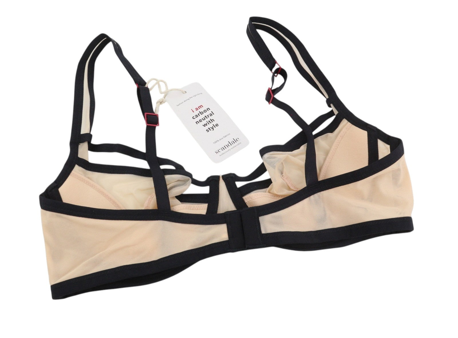 SCANDALE Le Balconet Base Lift Sleek-Nude A14 Women Bra 75B Transparent