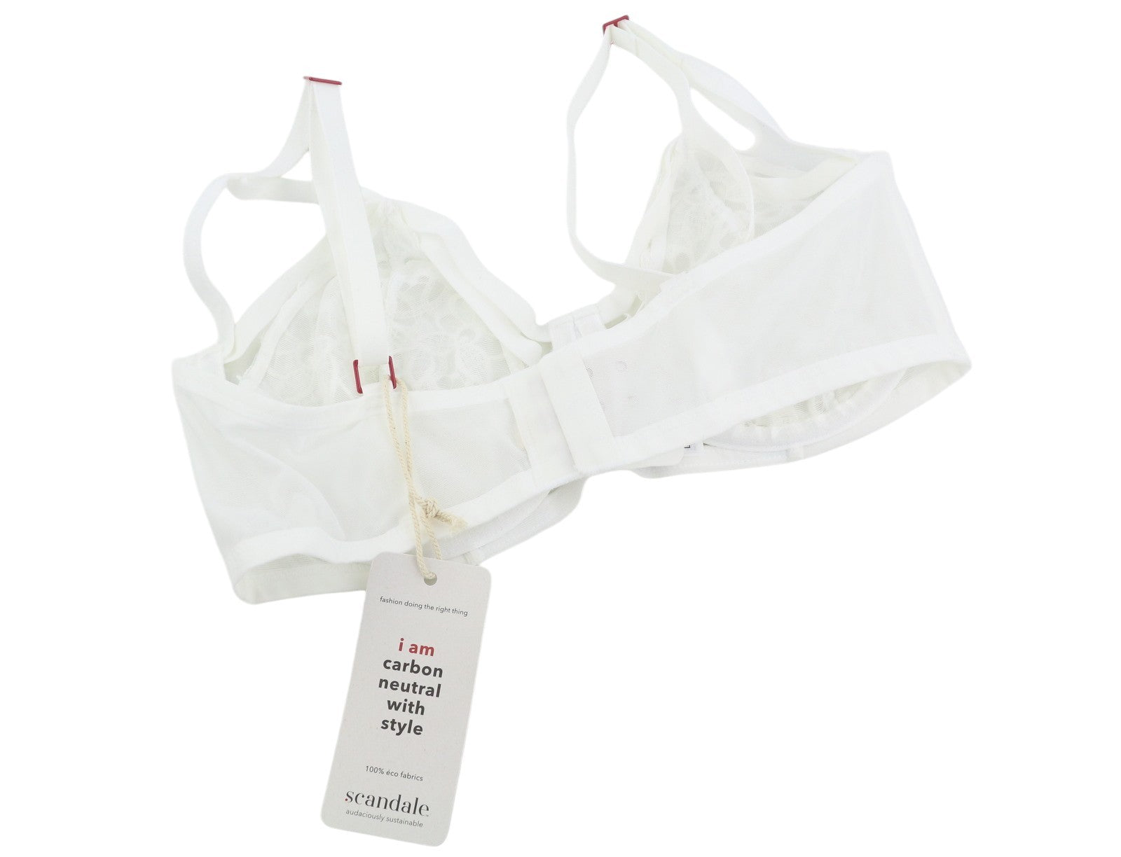 SCANDALE Le Bandeau Unpadded Sublime-Undyed Women Bra 80D White Guipure Laces