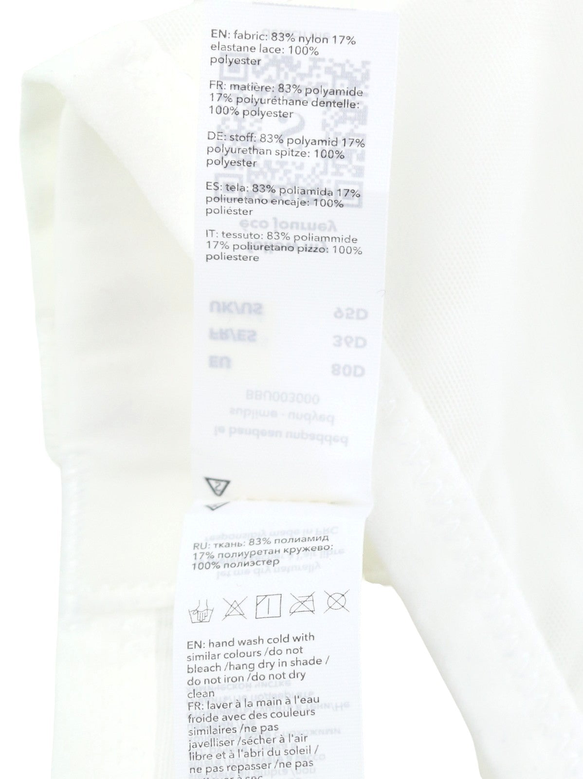 SCANDALE Le Bandeau Unpadded Sublime-Undyed Women Bra 80D White Guipure Laces