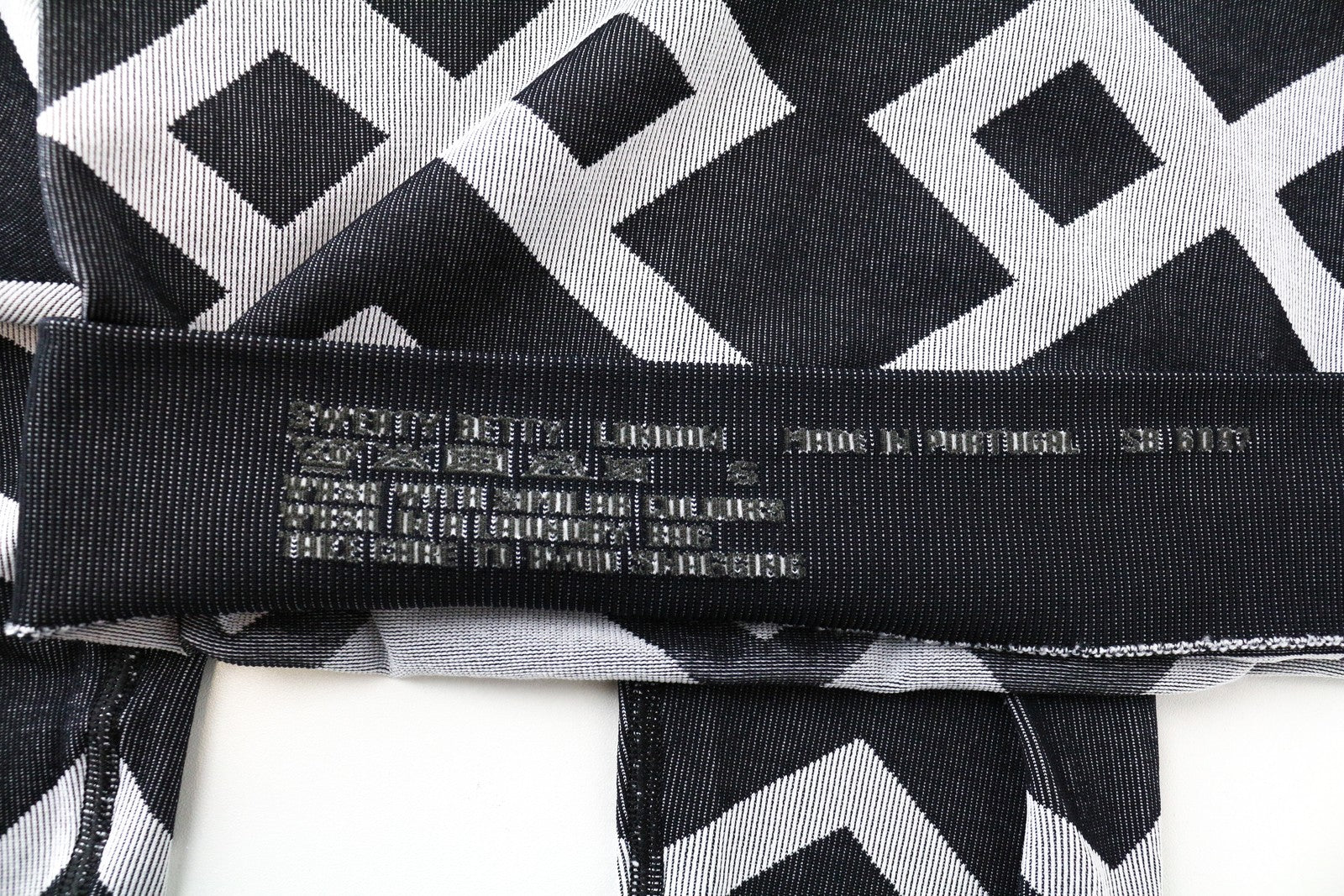 SWEATY BETTY Women Sport Leggings S Grey White Patterned Gym Activewear Pull On