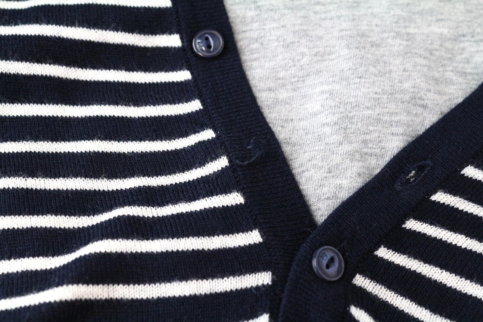 SCOTCH & SODA Ams Couture Men Sweatshirt S Navy Cotton Blend Striped Layered