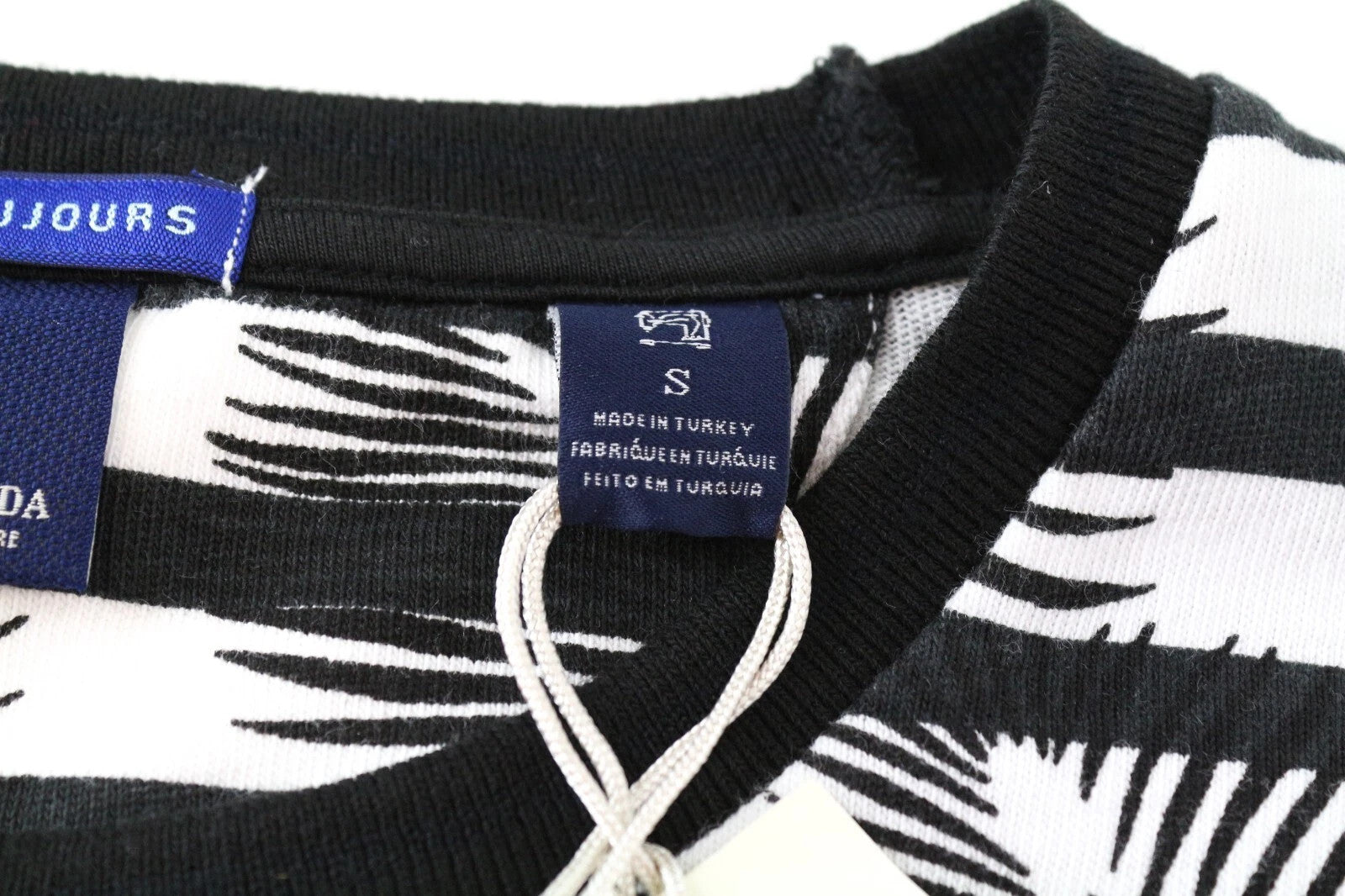 SCOTCH & SODA Ams Couture Men Sweatshirt S Black Cotton Patterned Long Sleeved