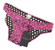 MAISON SCOTCH Women Swimwear ~XS Pink Patterned Beach Pool Summer Bikini Bottom