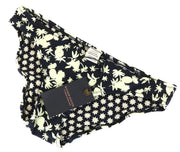 MAISON SCOTCH Women Swimwear ~XS Black Patterned Beach Pool Summer Bikini Bottom