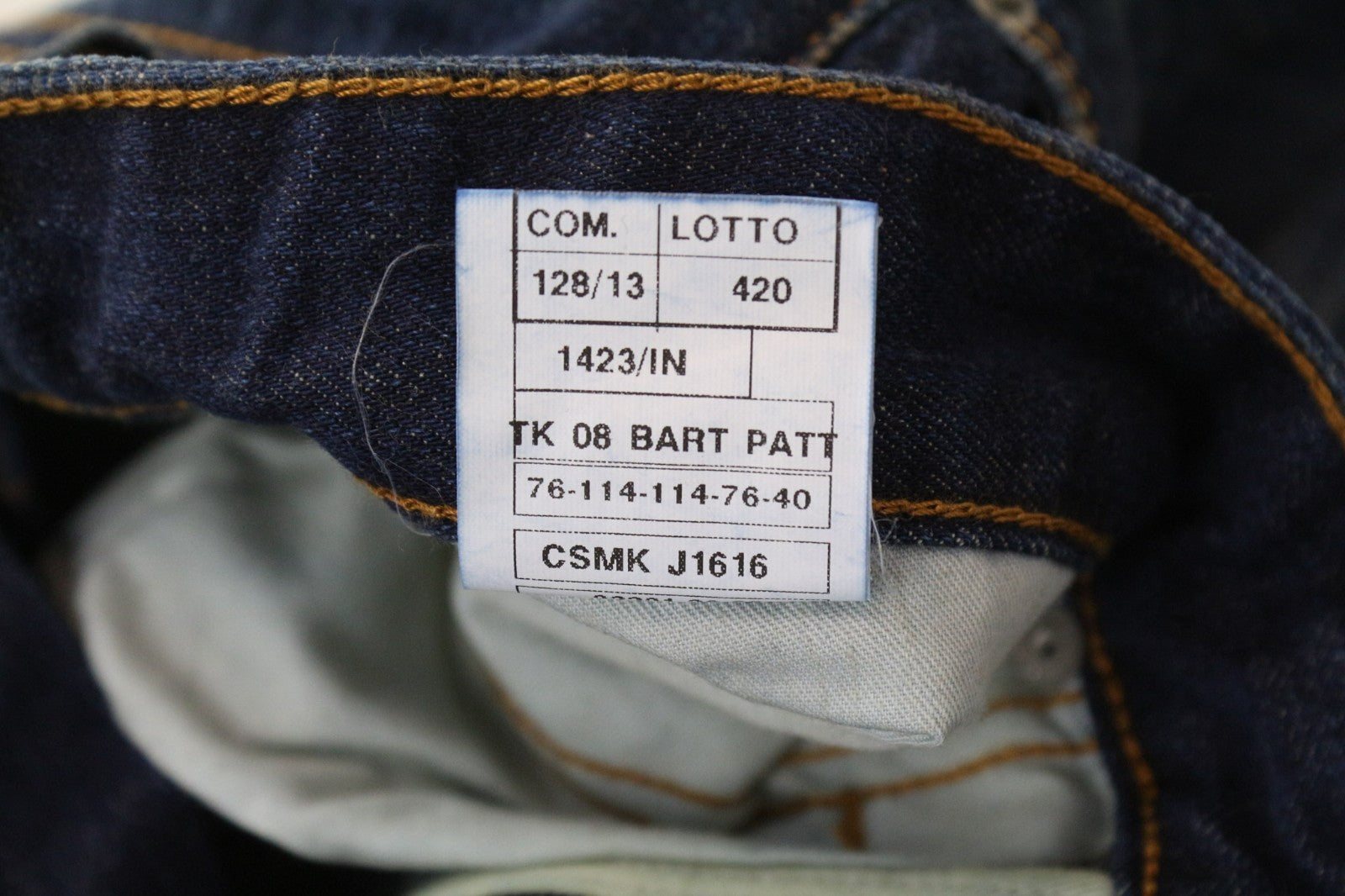 TAKESHY KUROSAWA TK08 Bart Patt Men's Jeans W32 Blue Slim Distressed Non-Stretch