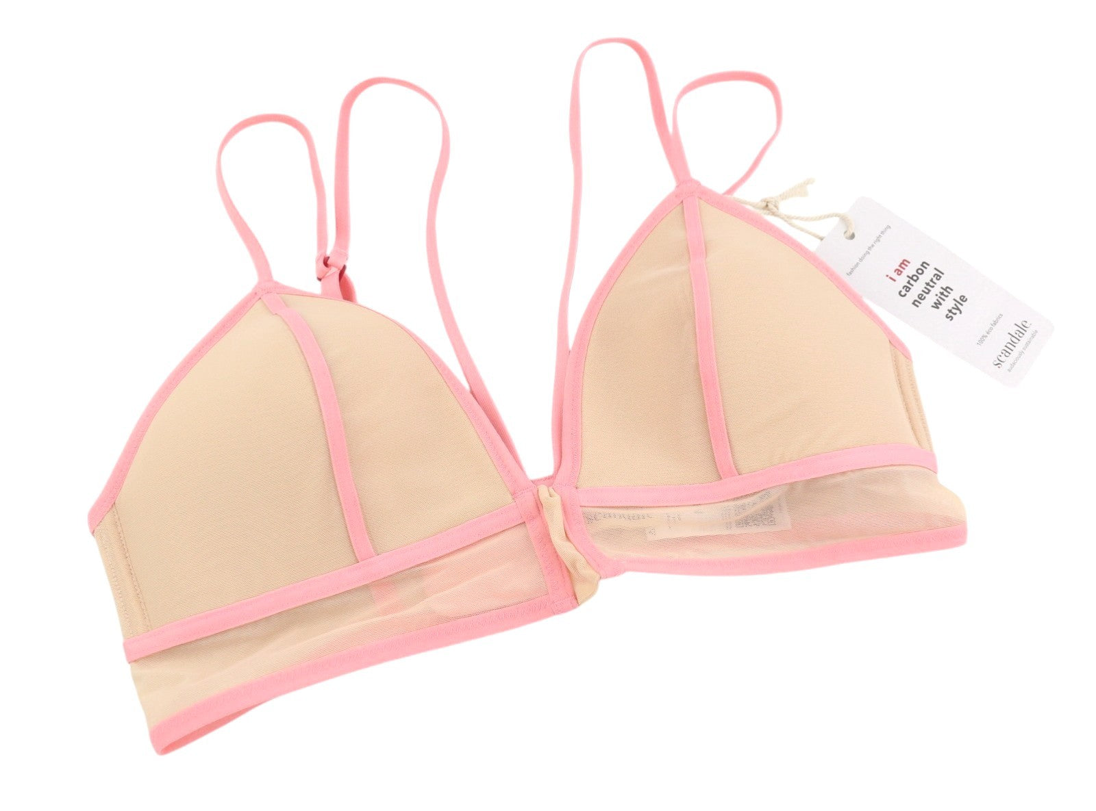SCANDALE Le Triangle Spacer Cup Sleek-Nude A14 Women Bra M Mesh Inserts