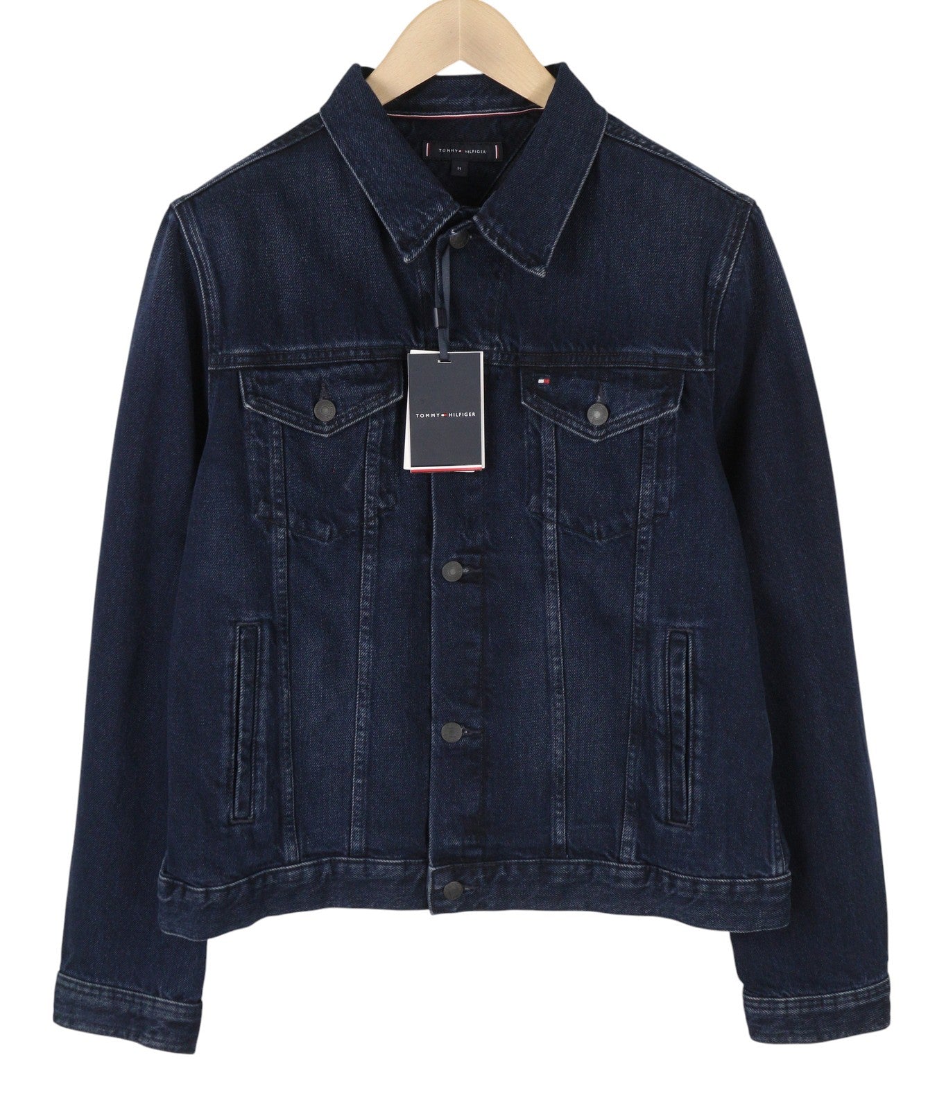 TOMMY HILFIGER Trucker Jkt Rgd Men Jacket M Navy Denim RRP159