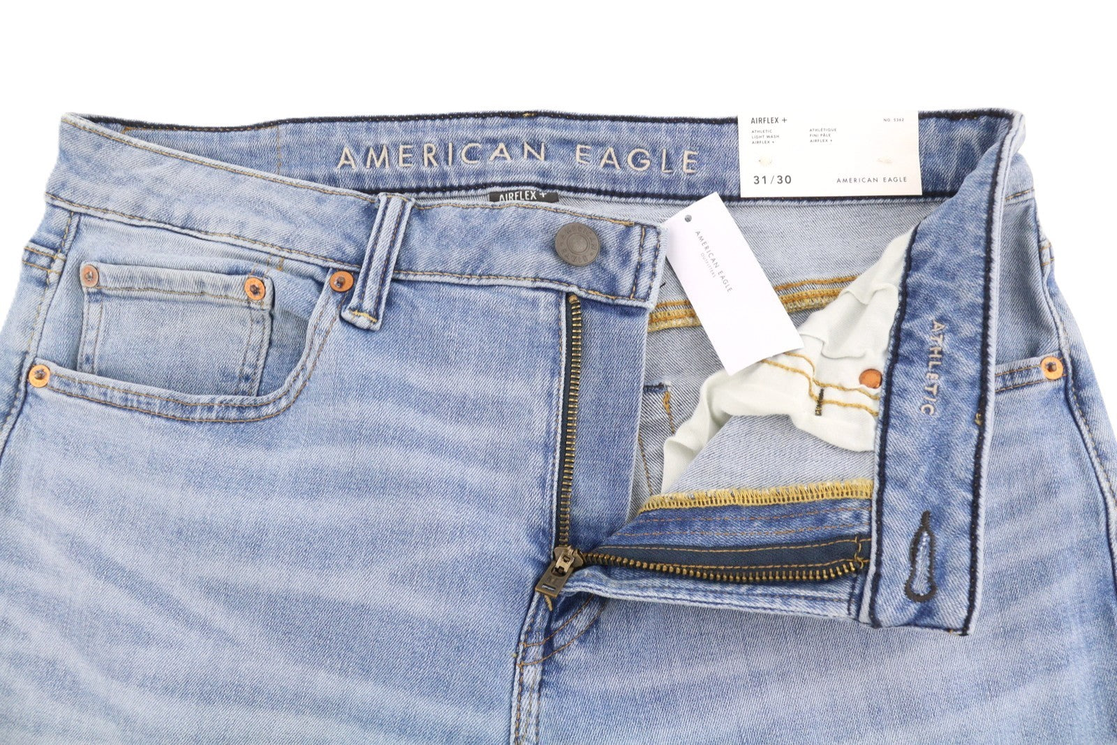 AMERICAN EAGLE OUTFITTERS Airflex+ Athletic Light Wash Men Jeans W31/L30 Bue