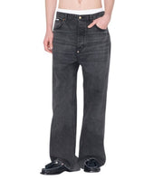 EYTYS Echo Sulphur Ultra Baggy Fit Men Jeans W31/L32 Black Faded Unisex RRP370