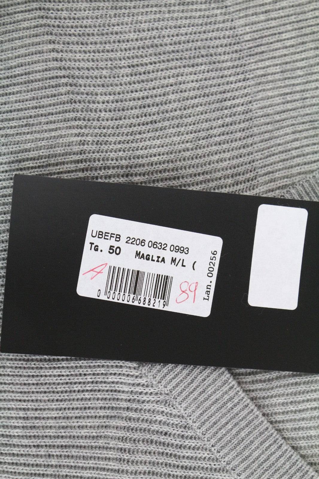 RICHMOND  Men Sweatshirt 50 Grey Pure Cotton Long Sleeved V-neck Pull On