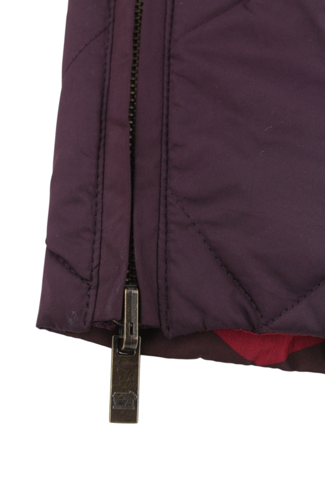 SCOTCH & SODA Men Jacket S Burgundy Patterned Quilted Padded Snap Buttons