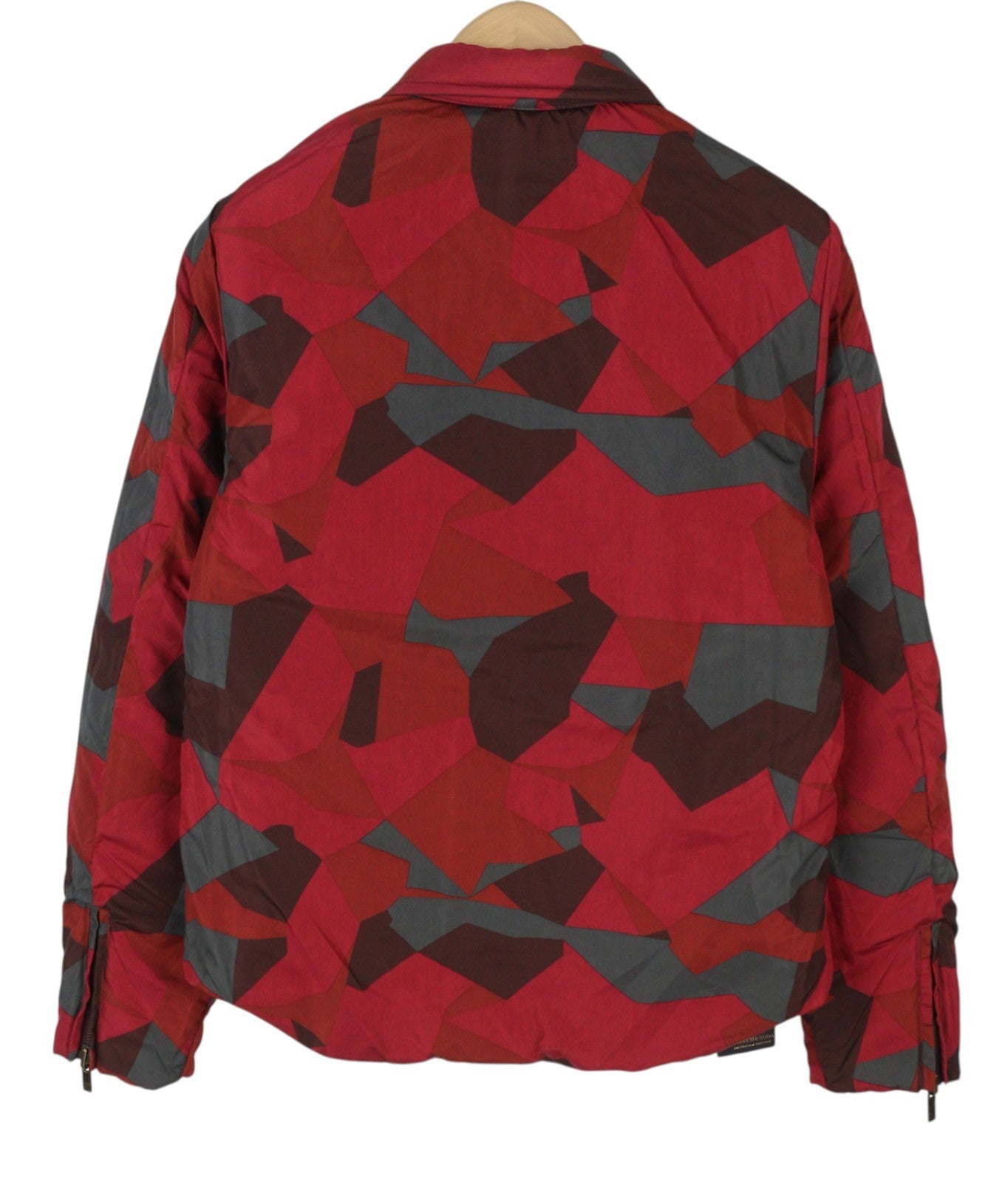 SCOTCH & SODA Men Jacket S Burgundy Patterned Quilted Padded Snap Buttons