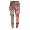 Orange Polyamide Sport Leggings