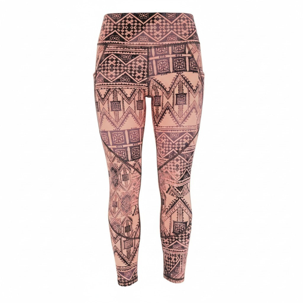 Orange Polyamide Sport Leggings