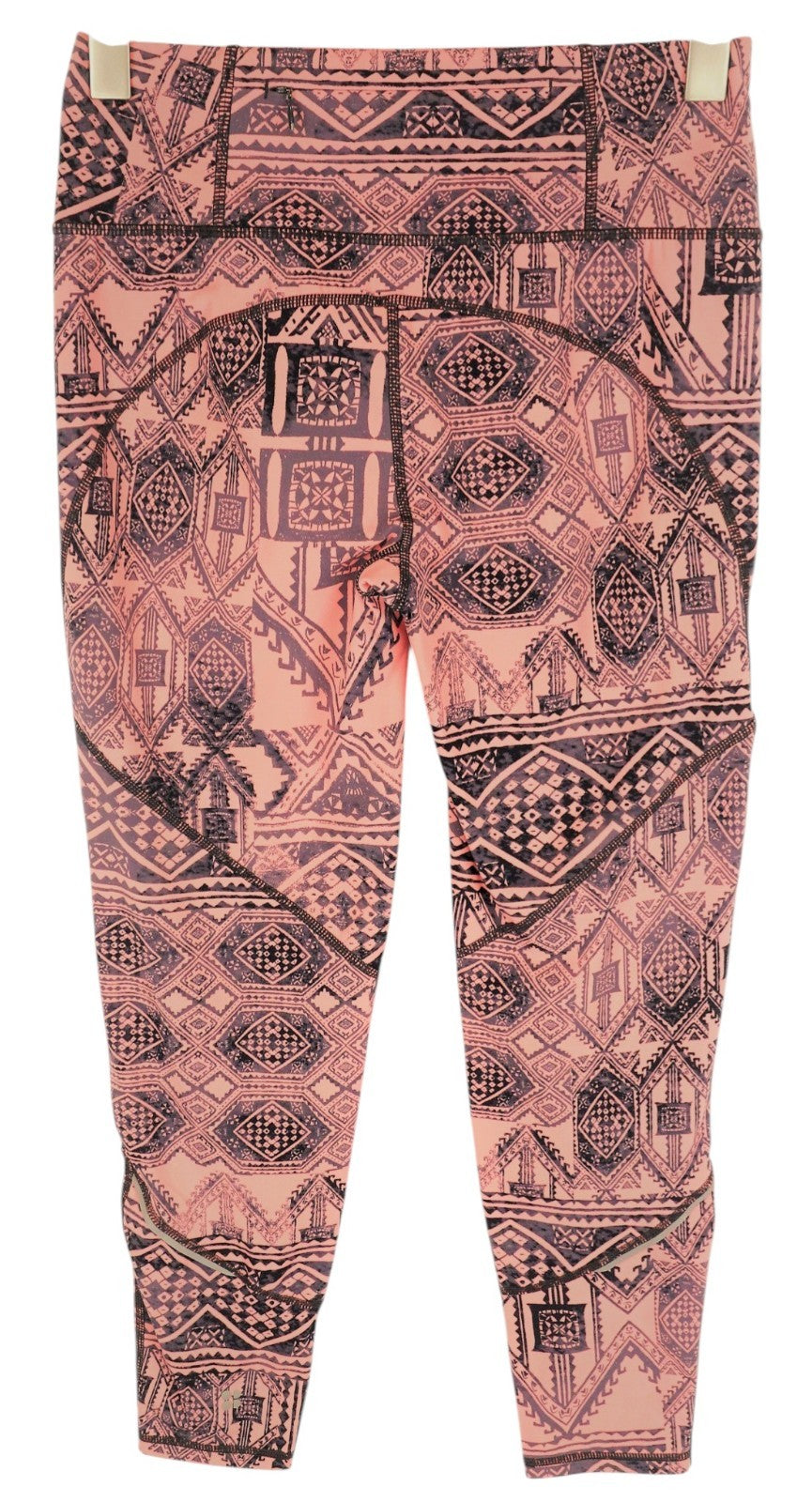 SWEATY BETTY Women Sport Leggings S Orange Patterned Orange Gym Pull On
