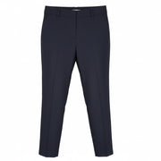 SUISTUDIO Lucian Women Trousers EU34R Navy Wool Silk Pleated Front Classic