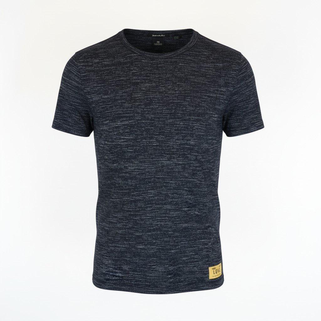 SCOTCH & SODA Ams Couture Men T-Shirt S Navy Short Sleeve Cotton Blend Stretch