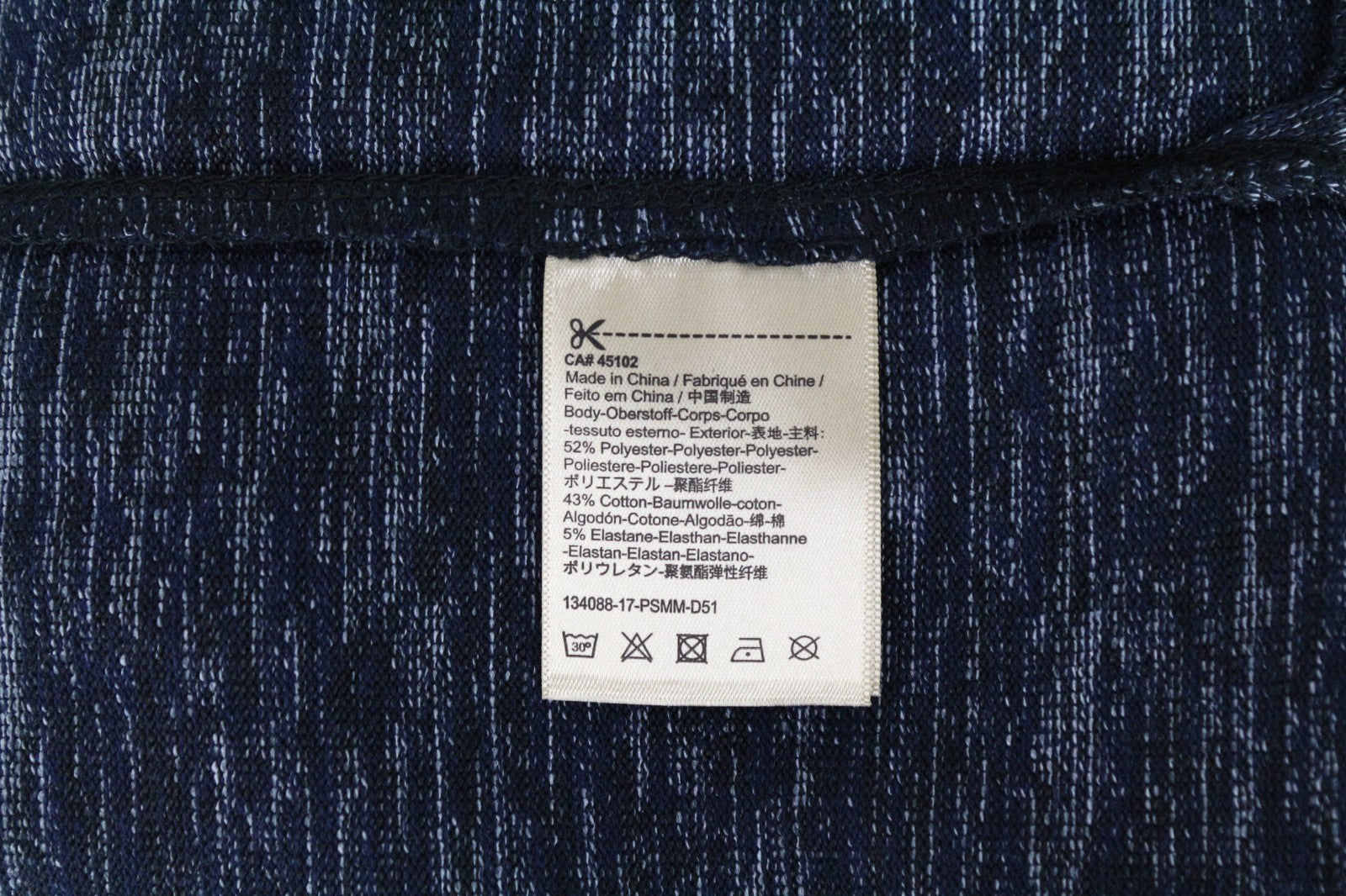 SCOTCH & SODA Ams Couture Men T-Shirt S Navy Short Sleeved Cotton Blend Stretch
