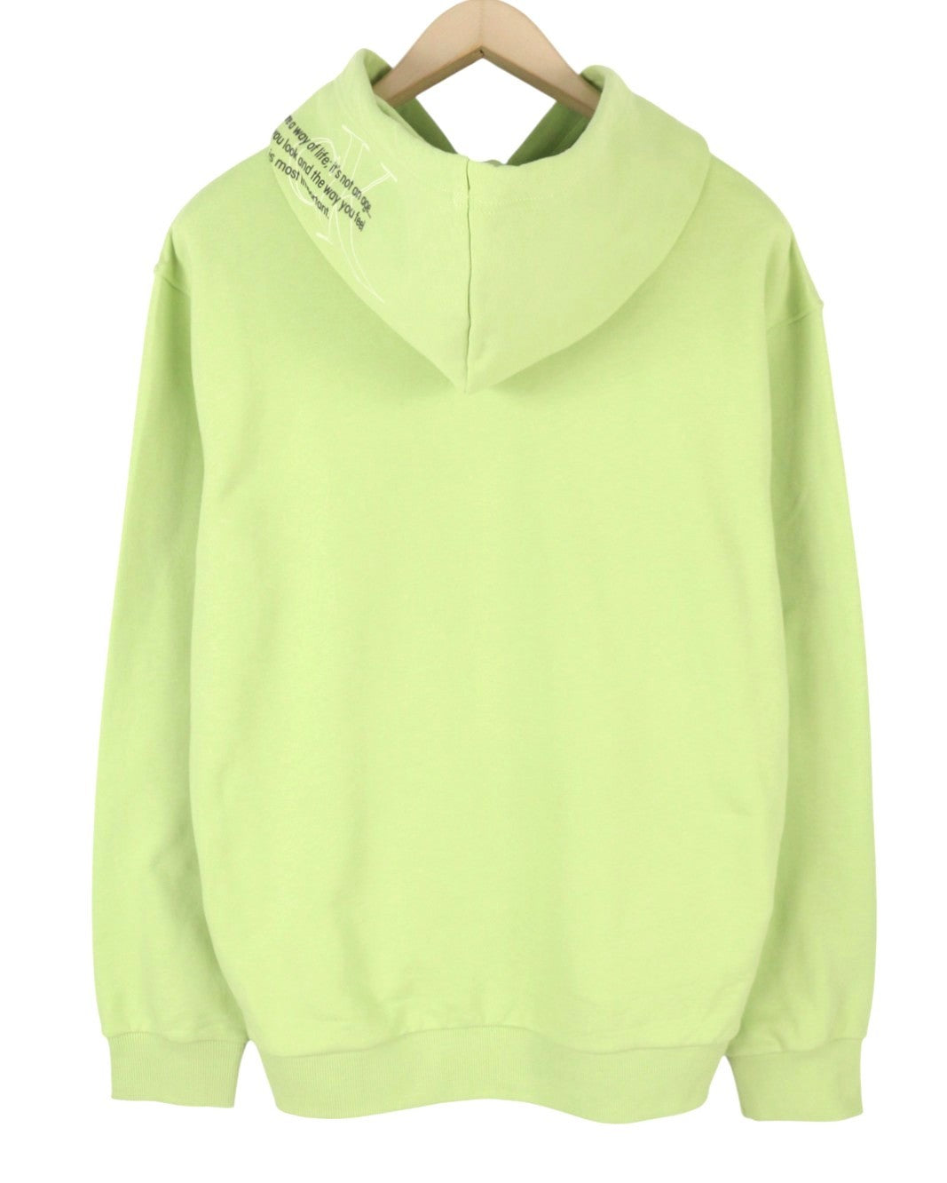 CALVIN KLEIN Men Hoodie S Jaded Green Logo Kangaroo Pocket Hooded Pull On