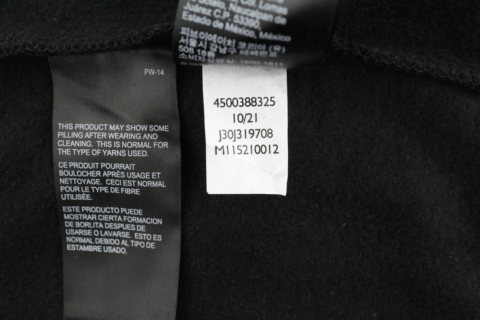CALVIN KLEIN Men Hoodie S Black Loose Oversized Kangaroo Pocket Hooded Pull On