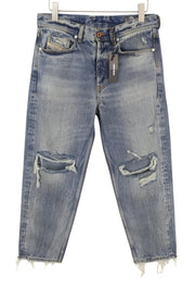 DIESEL Dagh-XP 084ZS Men Jeans W29/L30 Blue Distress Ripped Regular Straight