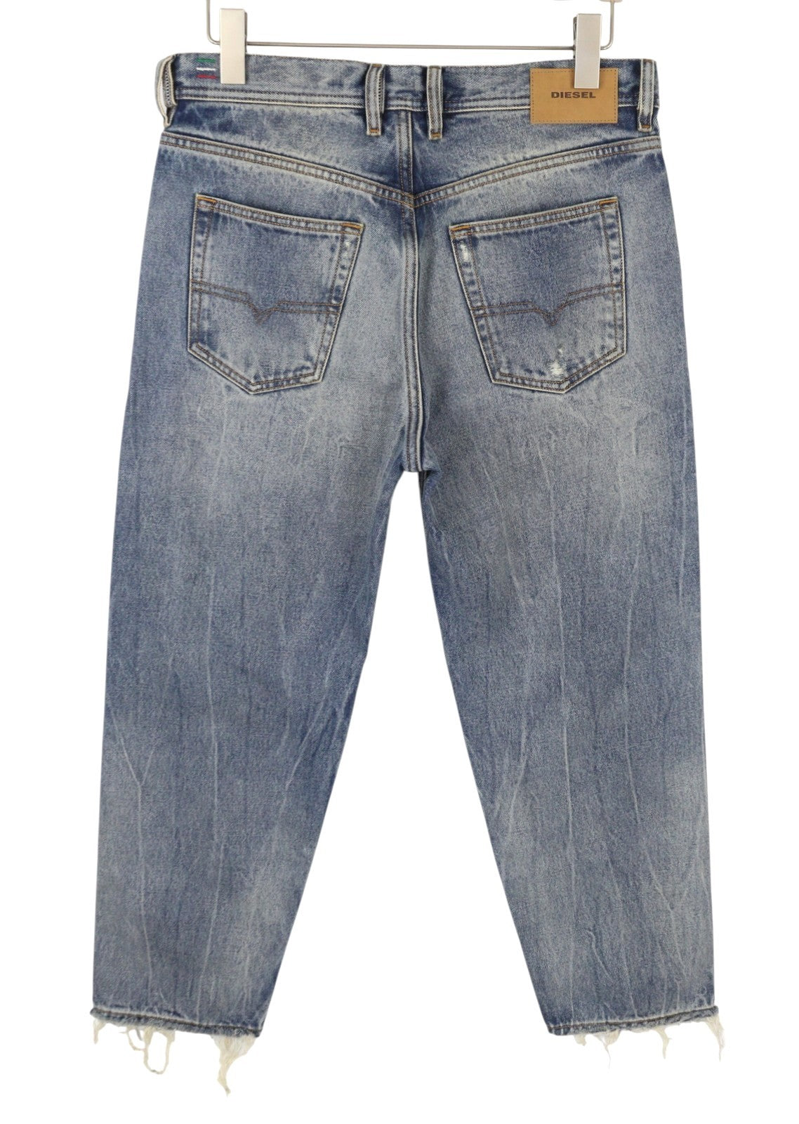 DIESEL Dagh-XP 084ZS Men Jeans W29/L30 Blue Distress Ripped Regular Straight