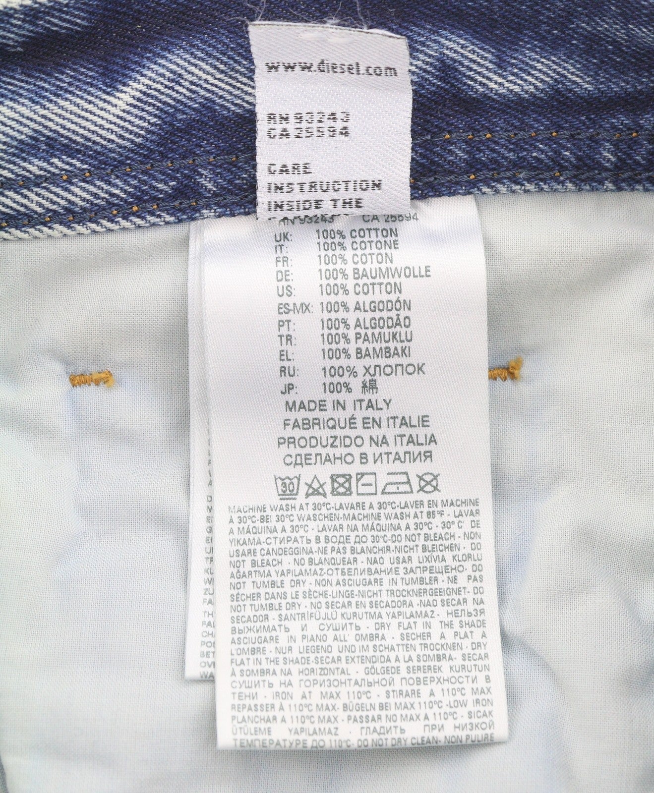 DIESEL Dagh-XP 084ZS Men Jeans W29/L30 Blue Distress Ripped Regular Straight